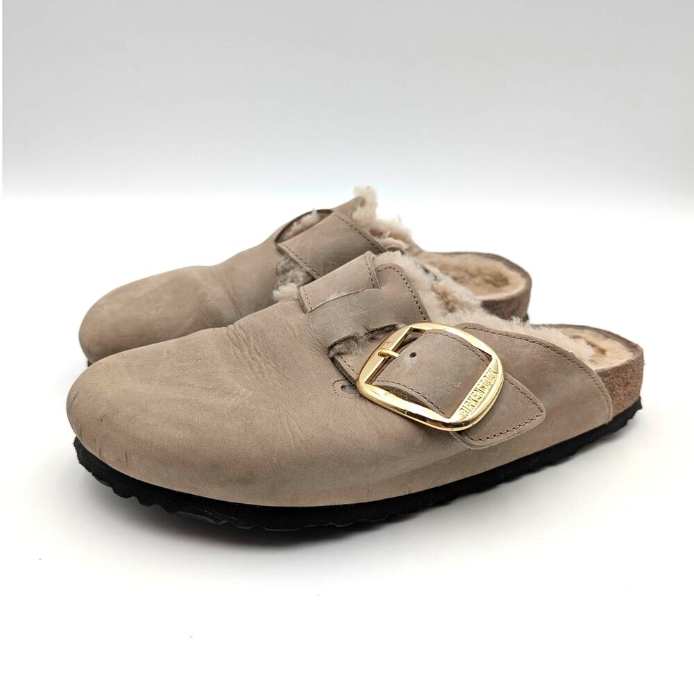 Birkenstock Boston Big Buckle Clogs Unisex Sandcastle Size US W9/M7 EU40